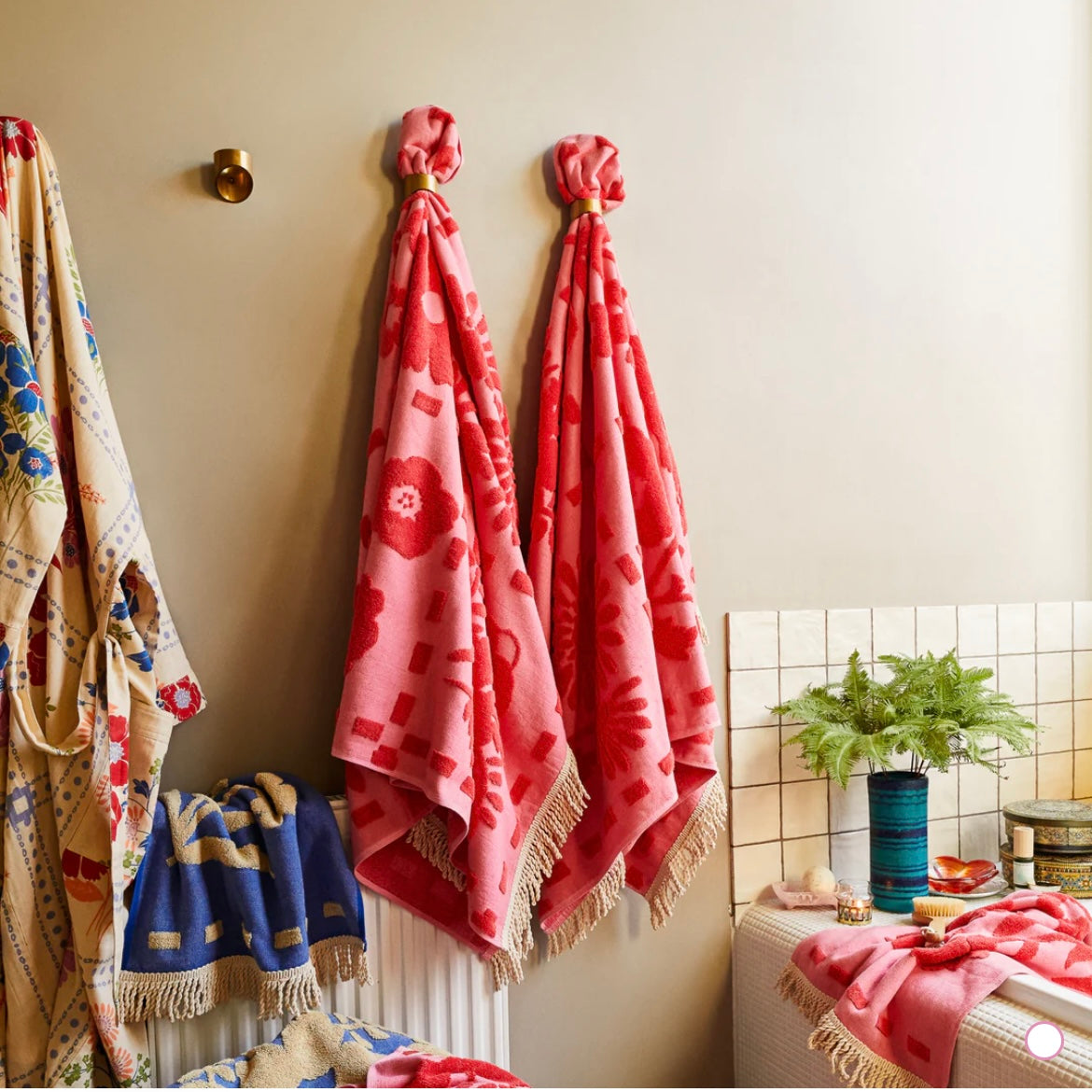 AJA BATH SHEET - POSY- SAGE & CLARE