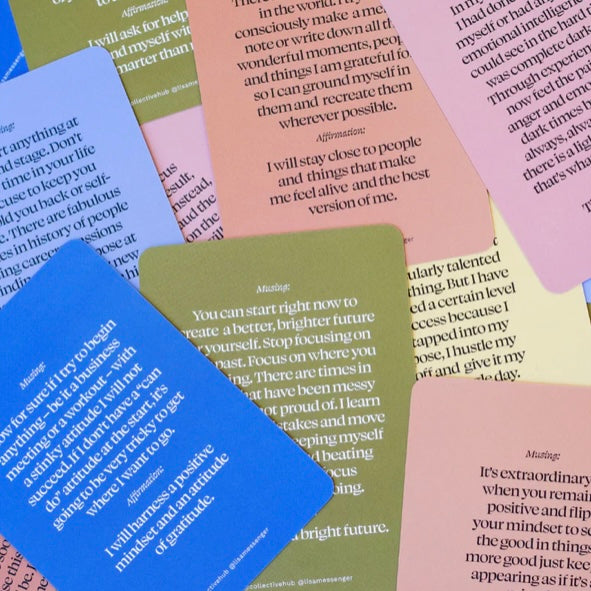 Reset Your Mindset Mantras and Affirmations - Abstract Floral
