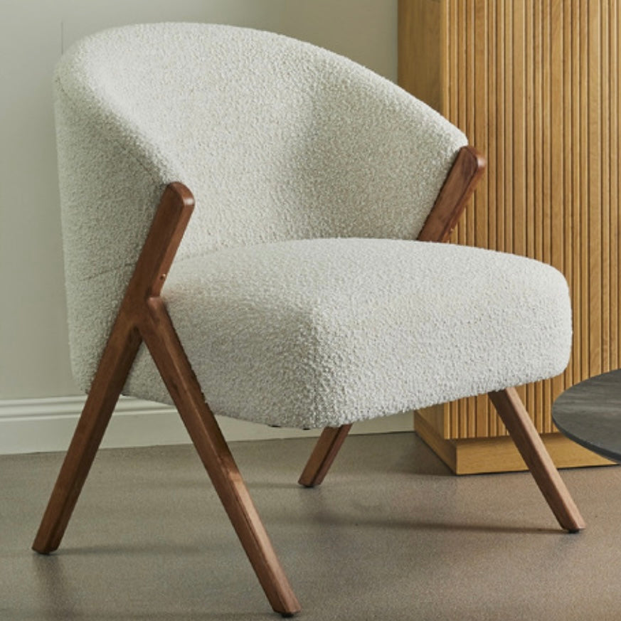 Eadie Boucle Armchair- Cream