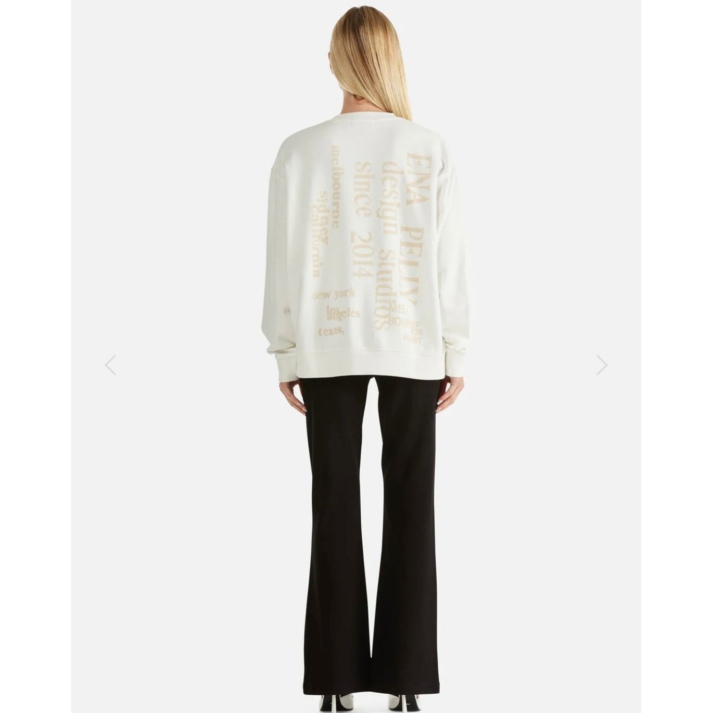 ENA PELLY-CITY LOGO
SWEATSHIRT-VINTAGE WHITE