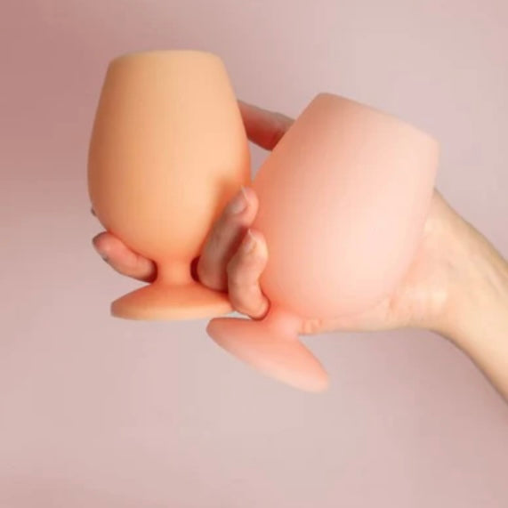 Peach + Petal | Stemm | Silicone Unbreakable Wine Glasses