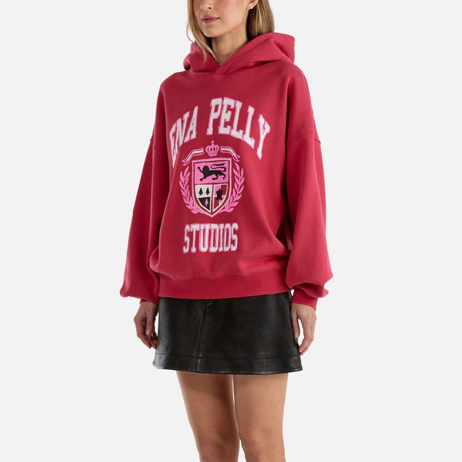 BROOKE OVERSIZED HOODIE DIY STUDIO- POPPY RED