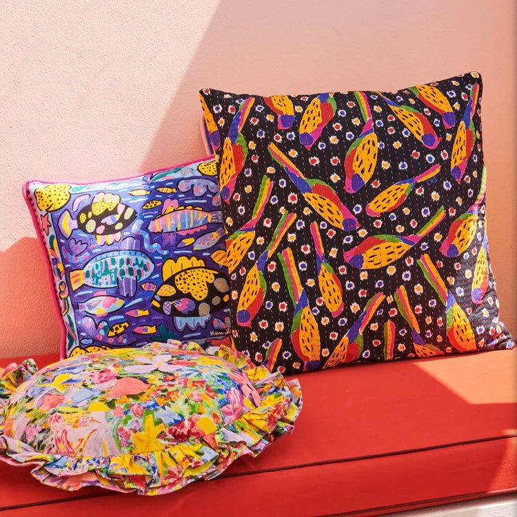 KEN DONE BUTTERFLY DREAMS CUSHION-KIP & CO
