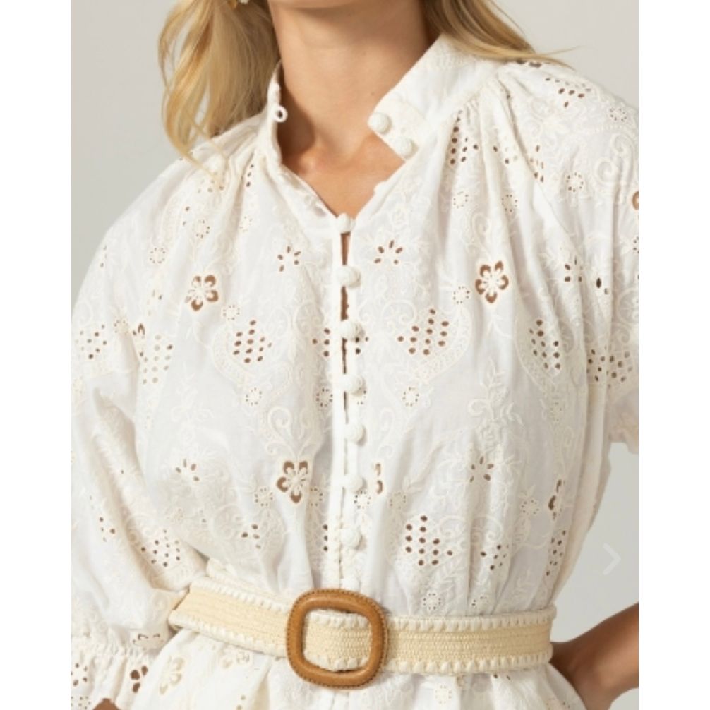 Serena Shirt- Miss June Paris-Ecru