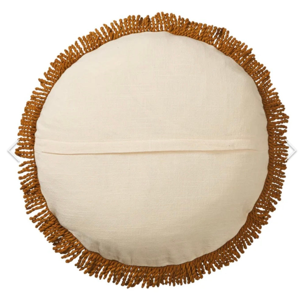 AJA PUNCH NEEDLE CUSHION-SAGE & CLARE