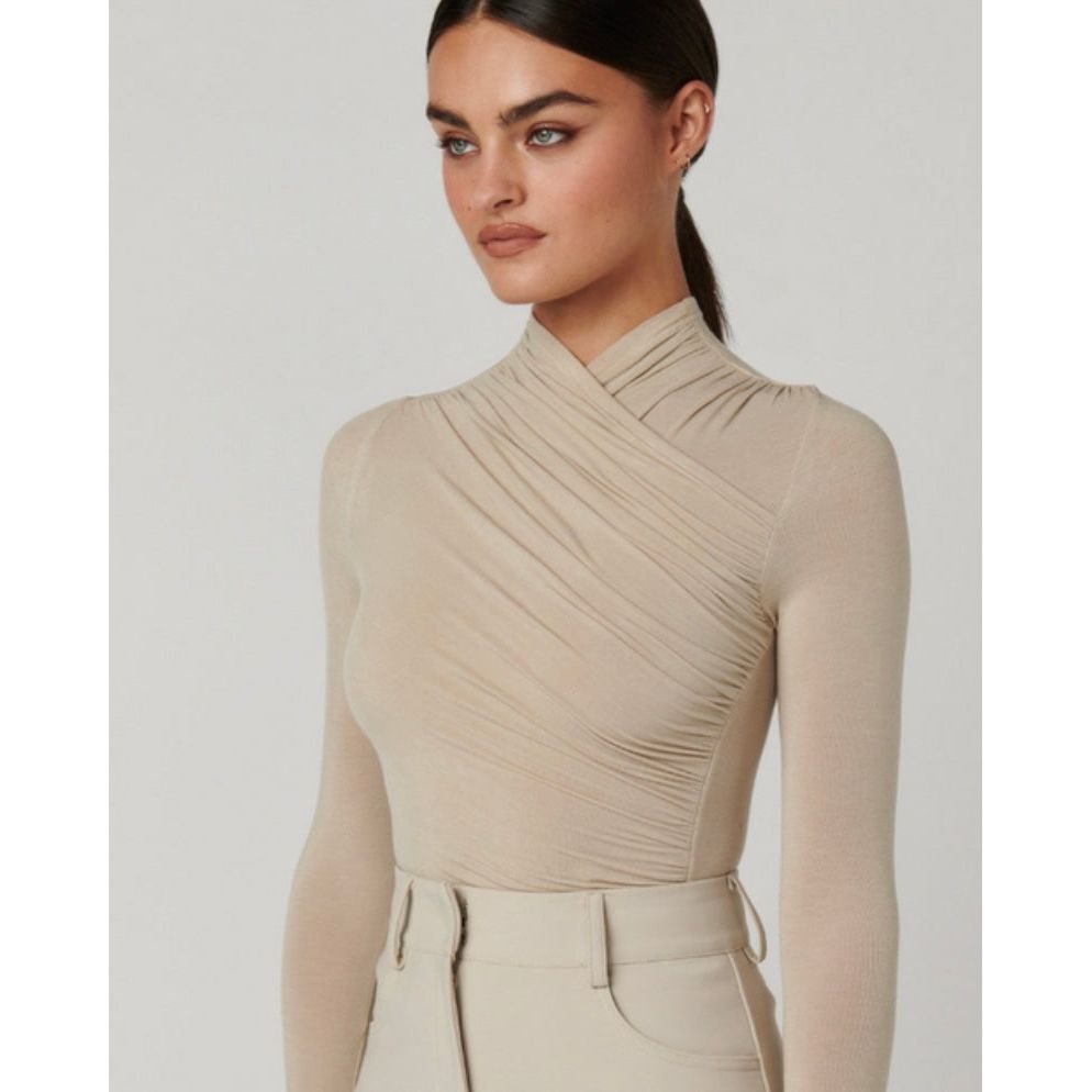 BAYSE BRAND AMRITA BODYSUIT | ALMOND