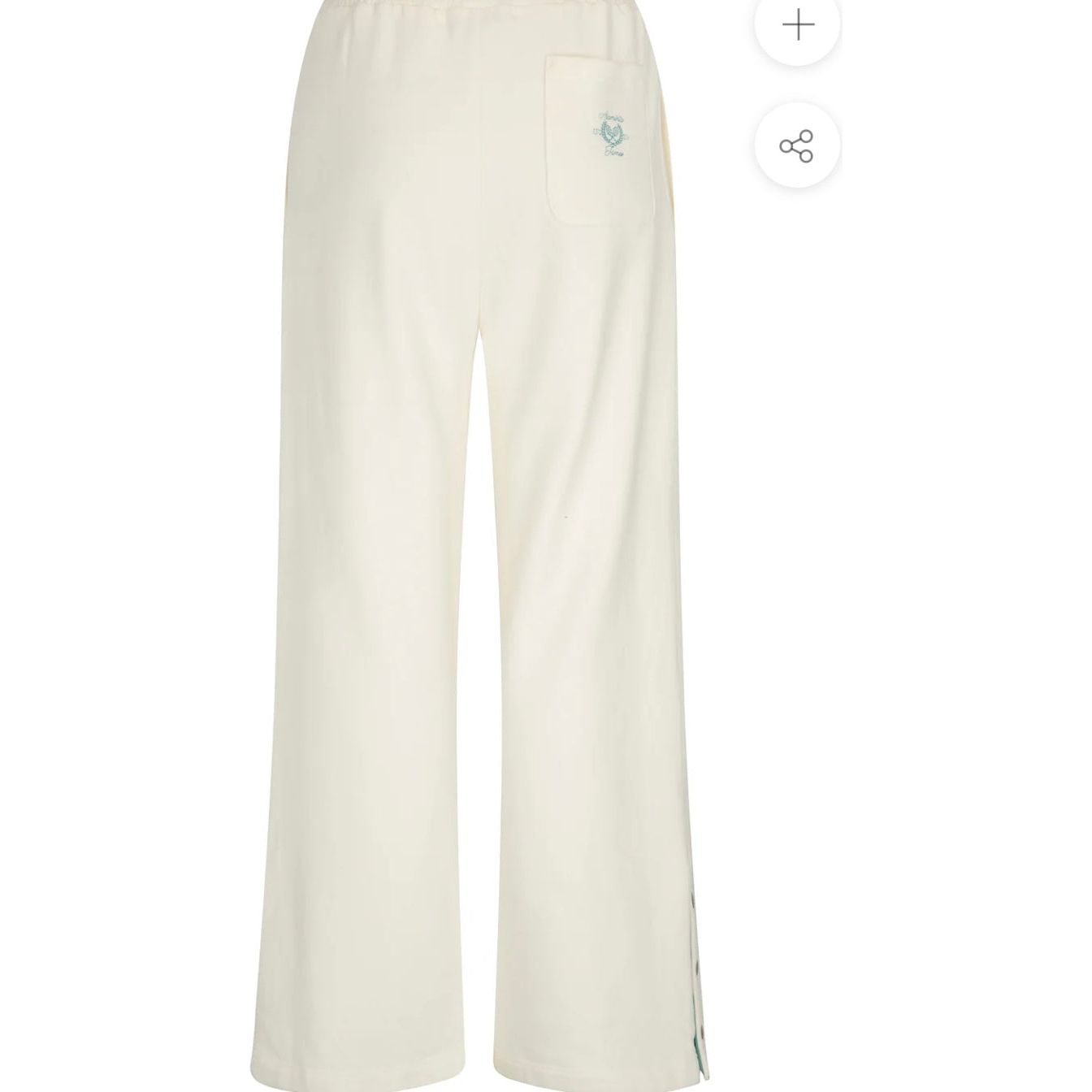 SNAP HEM TRACKPANT-COCONUT