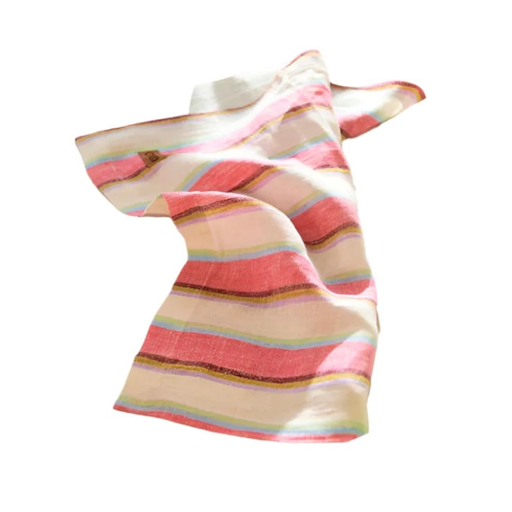 Rose Water Stripe Linen Napkin Set - Set of 4 - Kip&Co