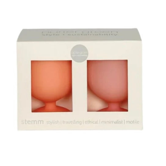 Peach + Petal | Stemm | Silicone Unbreakable Wine Glasses