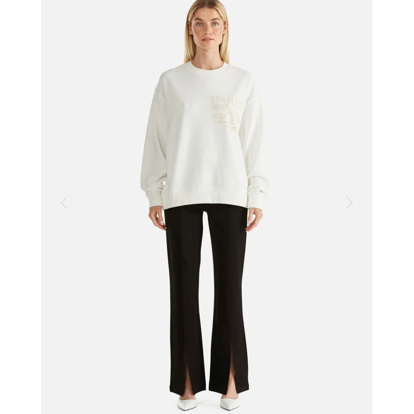 ENA PELLY-CITY LOGO
SWEATSHIRT-VINTAGE WHITE
