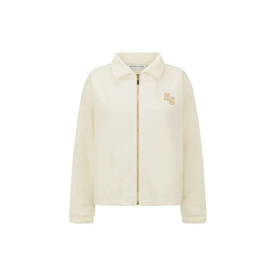 Araminta James- Sherpa Zip Through Jacket- Coconut