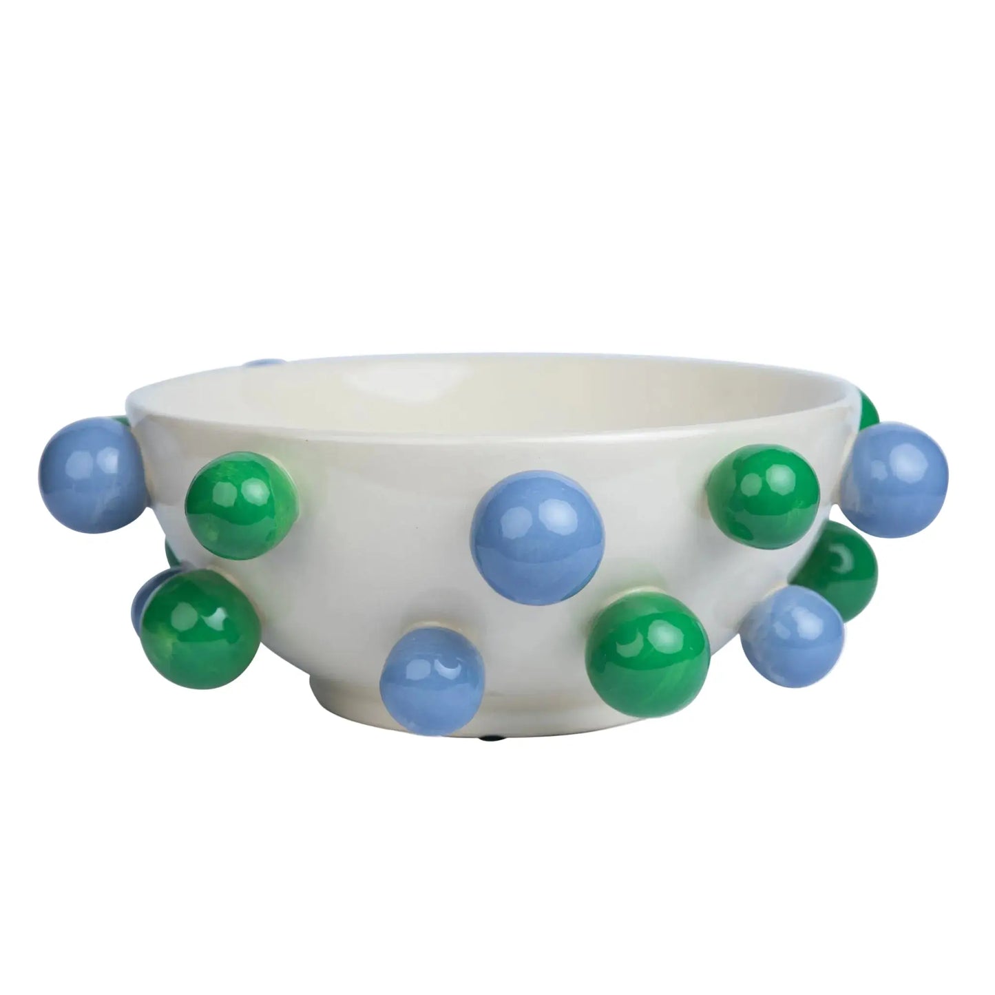 Ceramic Bubble Bowl | Green & Blue