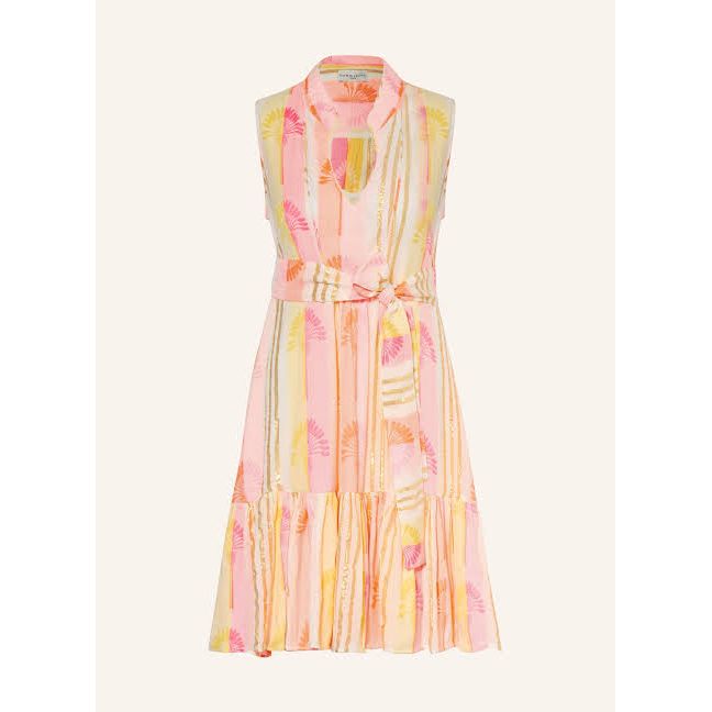 Tracey Dress-Miss June -Neon & Gold Lurex