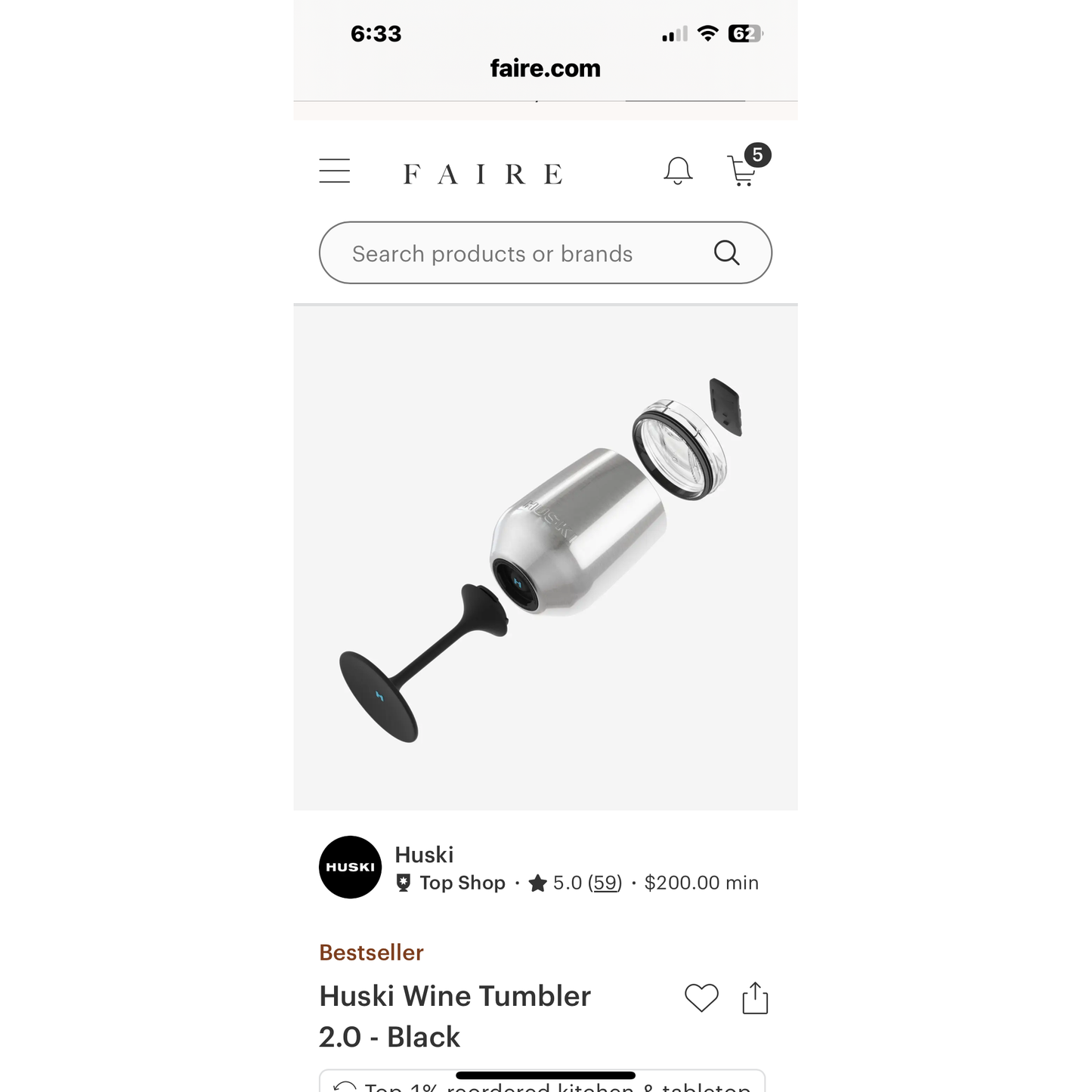 Huski Wine Tumbler 2.0-Black