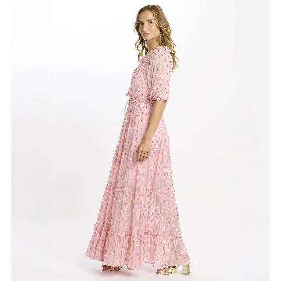 Miss June Betina Maxi Dress-Pink