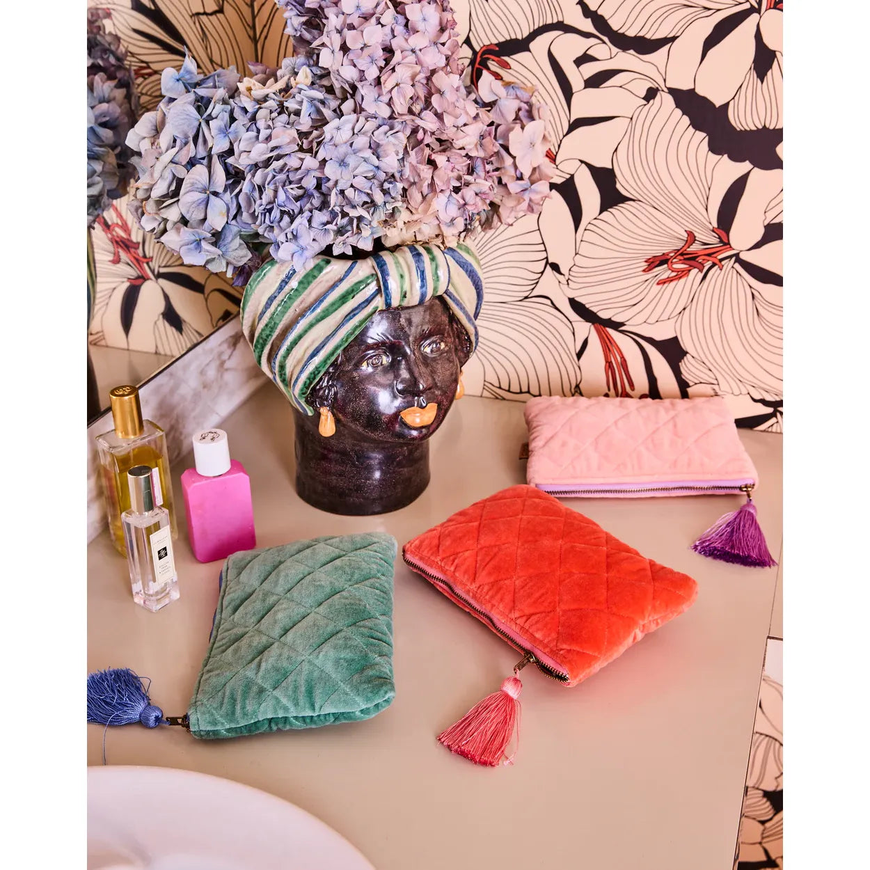 SEABED VELVET COSMETICS PURSE