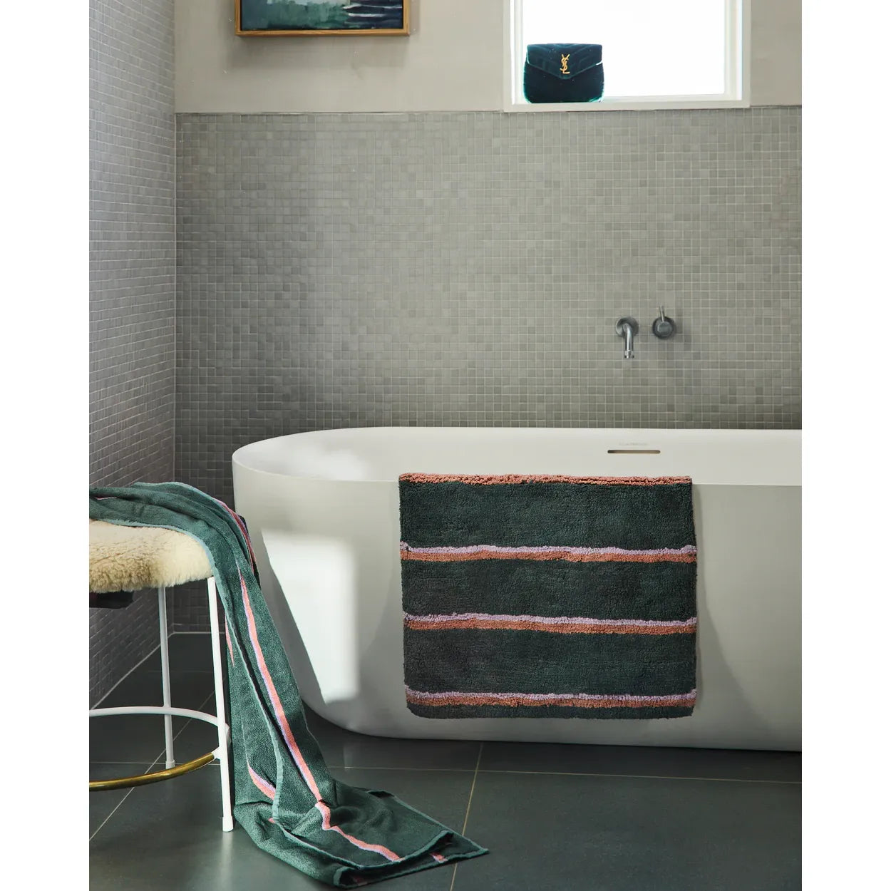 Kip & Co Wakame Stripe Bathmat