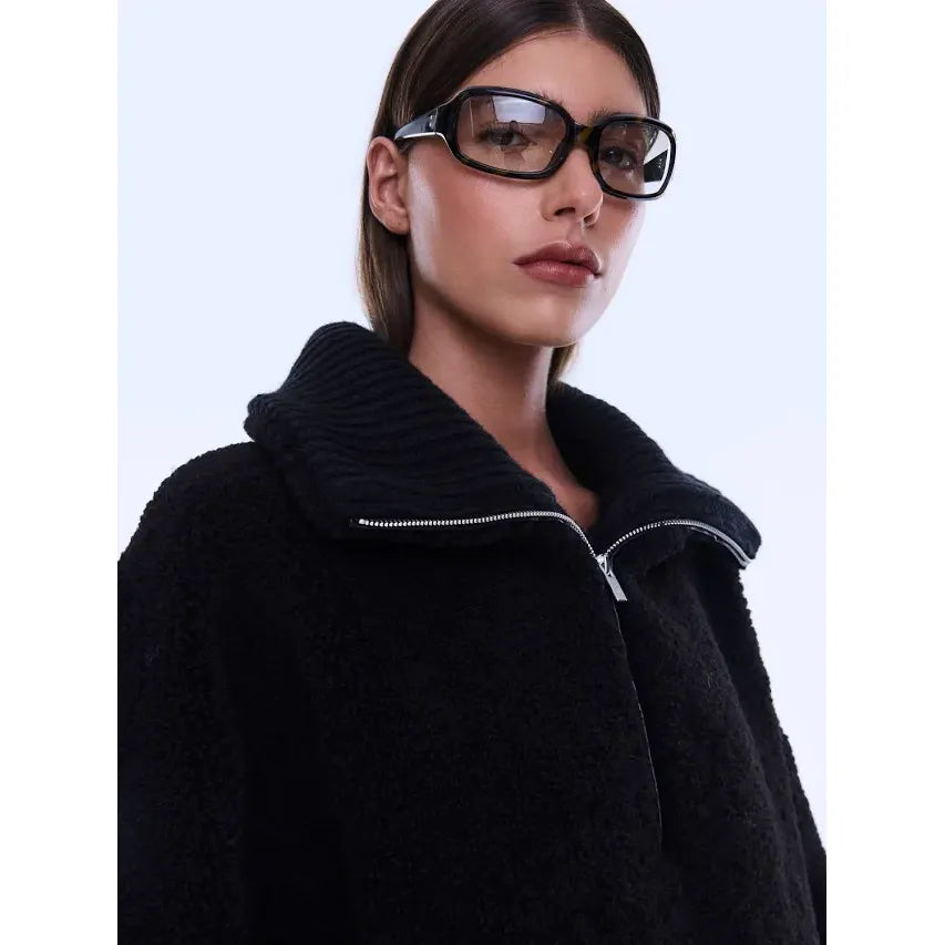 Ena Pelly Winnie Qtr Zip -Black