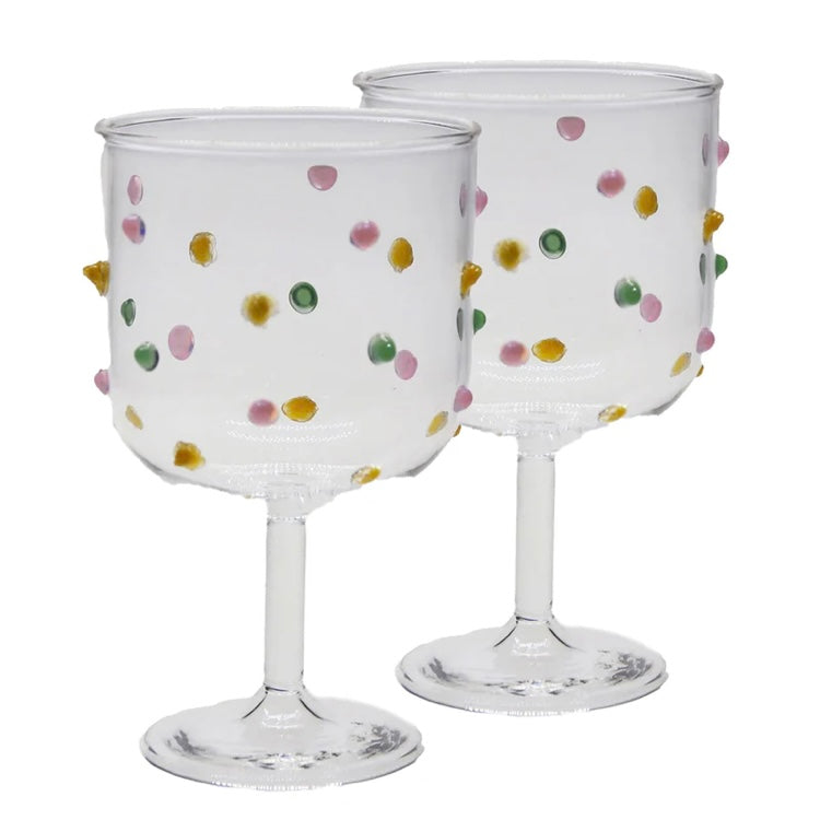 SMARTIE PARTIE WINE GLASS 2P SET