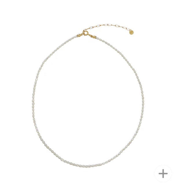 JULIET BABY PEARL CHOKER- GOLD FILLED