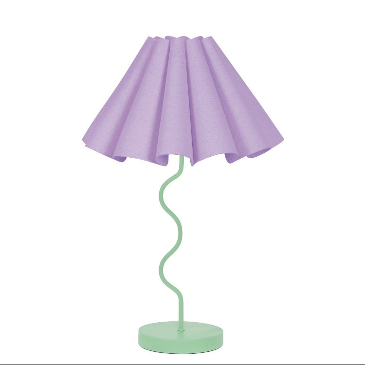 Cora Table Lamp - Lilac / Pastel Green