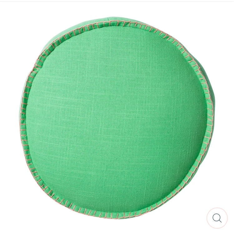RYLIE ROUND CUSHION - PEA- SAGE & CLARE