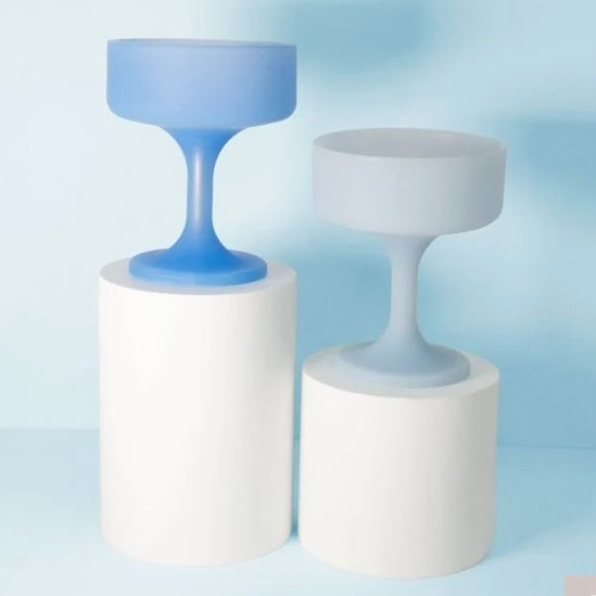 MECC-UNBREAKABLE SILICONE COCKTAIL COUPES-SKY & KINGFISHER