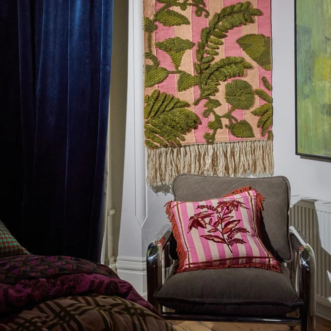BASILIO EMBROIDERED CUSHION