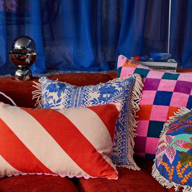 BLANCA RIC-RAC CUSHION - COSMO—SAGE & CLARE