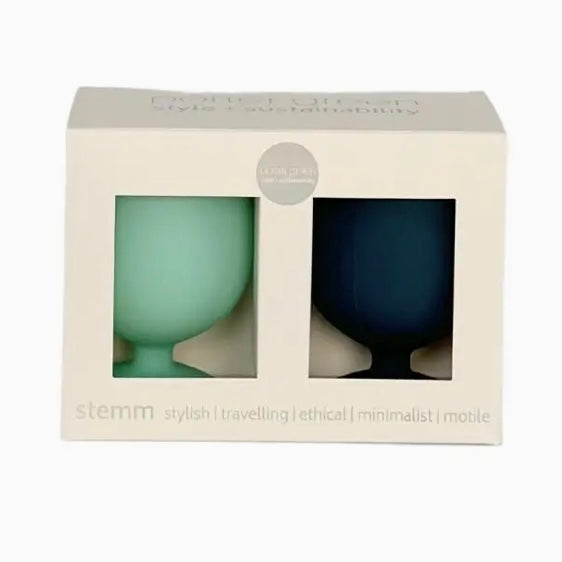 Mist + Ink | Stemm | Silicone Unbreakable Wine Glasses