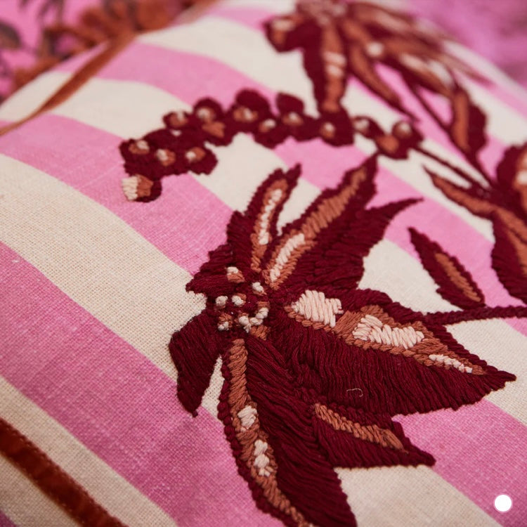 BASILIO EMBROIDERED CUSHION