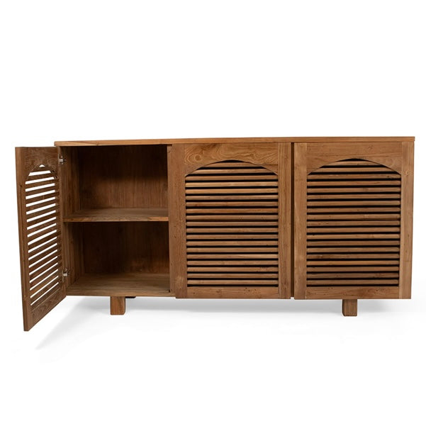 Teak Slat Sideboard/Buffet
