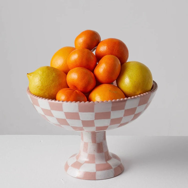 CHECKERED FRUIT BOWL-KIP & CO