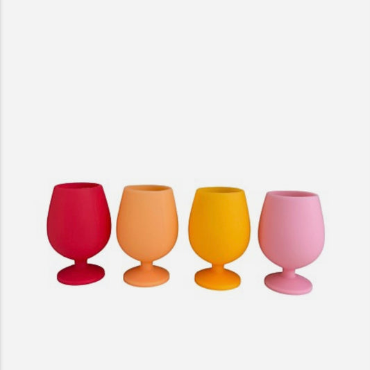 STEMM + UNBREAKABLE WINE GLASS SET OF 4 SUNSET