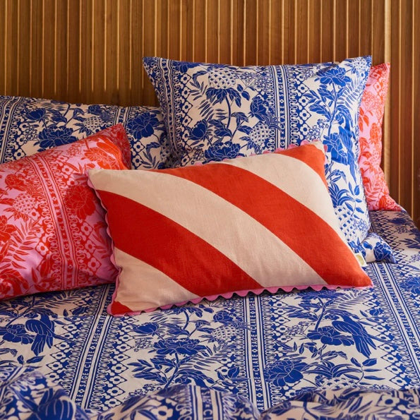 BLANCA RIC-RAC CUSHION - COSMO—SAGE & CLARE