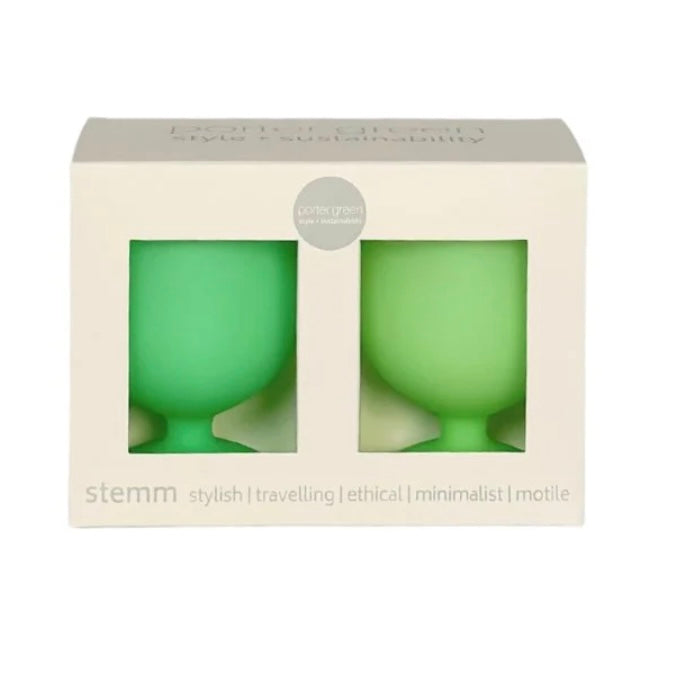 Gerbera + Leaf | Stemm | Silicone Unbreakable Wine Glasses