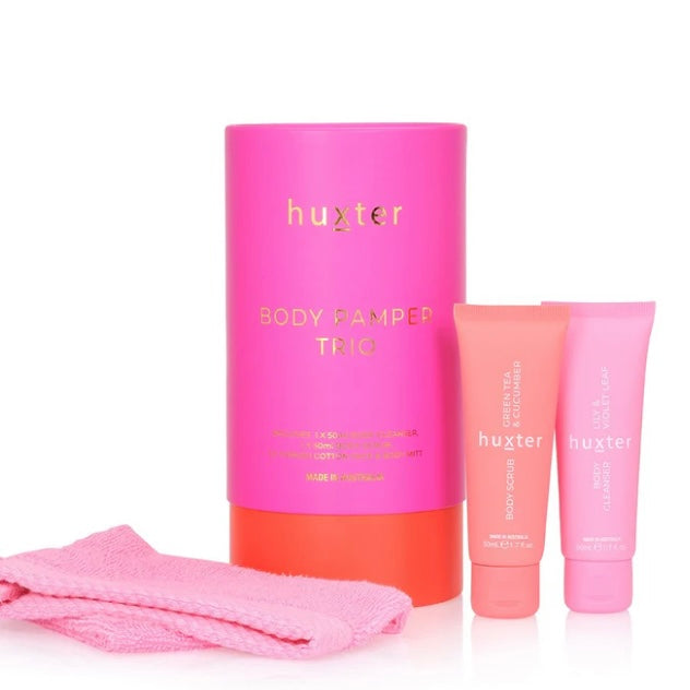 Body Pamper Trio | Fuchsia with Orange