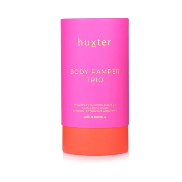 Body Pamper Trio | Fuchsia with Orange