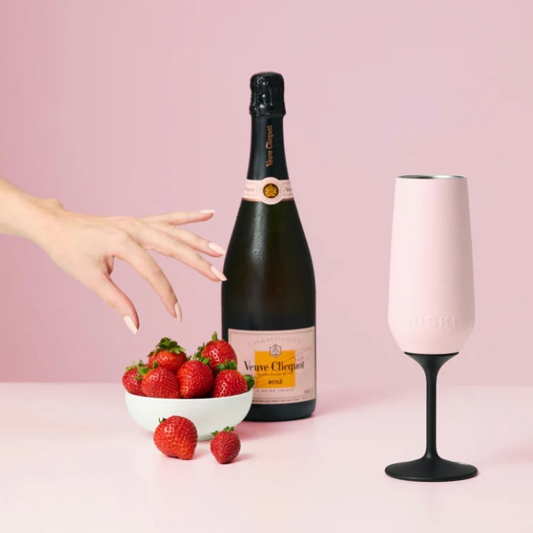 Huski Champagne Flute-Powder Pink
