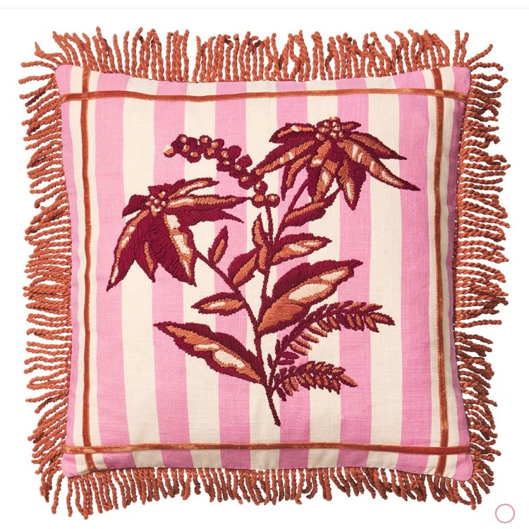 BASILIO EMBROIDERED CUSHION