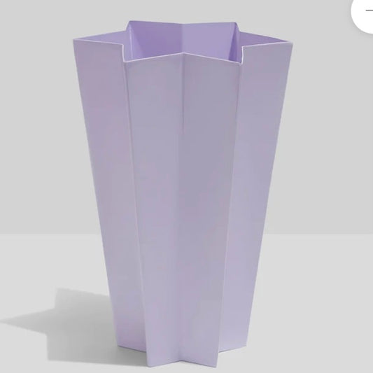 METAL STAR VASE-LILAC