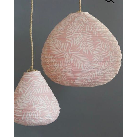 Tear Drop Pink palm Lantern