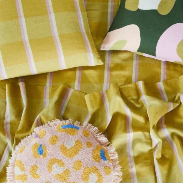 Sage & Clare Hilaire Punch Needle Cushion Peach
