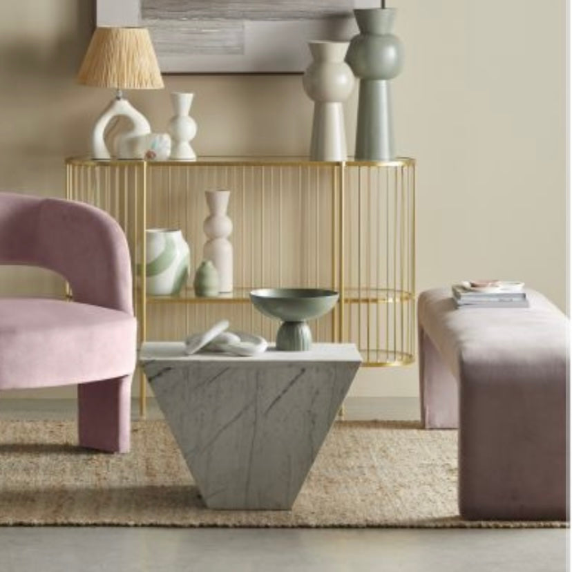 GATEAUX BENCH SEAT DUSTY PINK