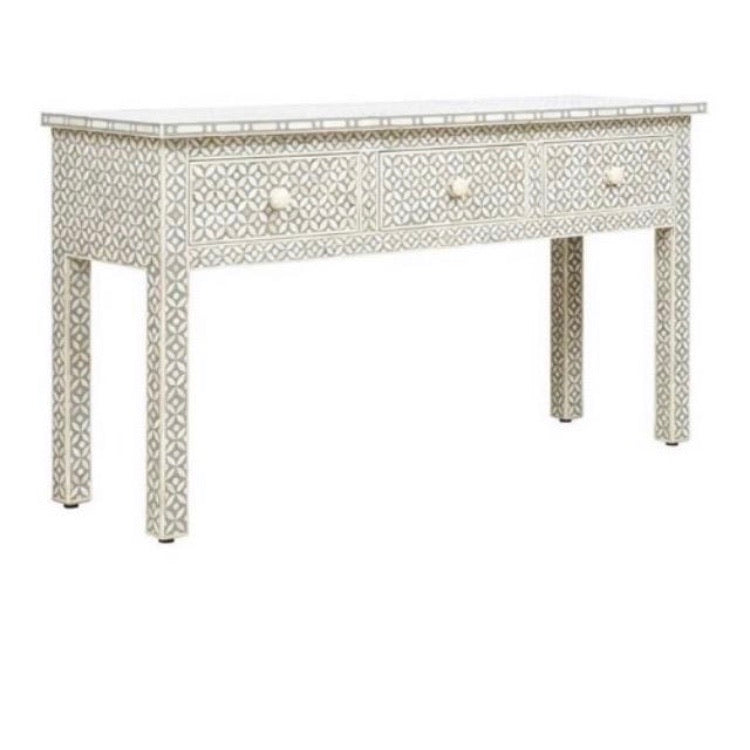 Geometric Grey Bone Inlay Console PRE ORDER