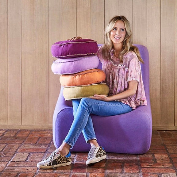 Rylie Round Cushion Apple Sage & Clare