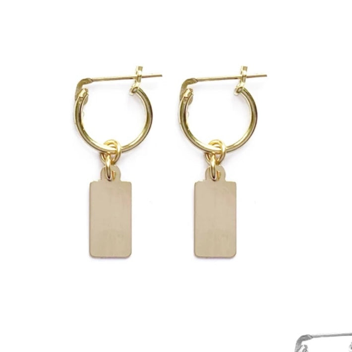 MISUZI Kitt Tag Hoop - Gold