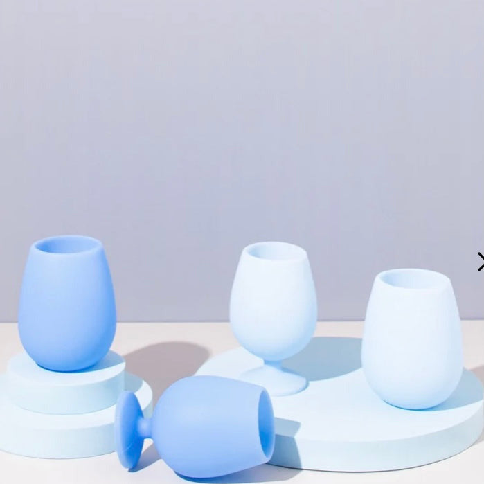 Fegg | Unbreakable Silicone Tumblers | Catania-sky + kingfisher