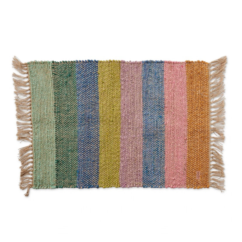 KIP & CO STRIPES JUTE FLOOR MAT