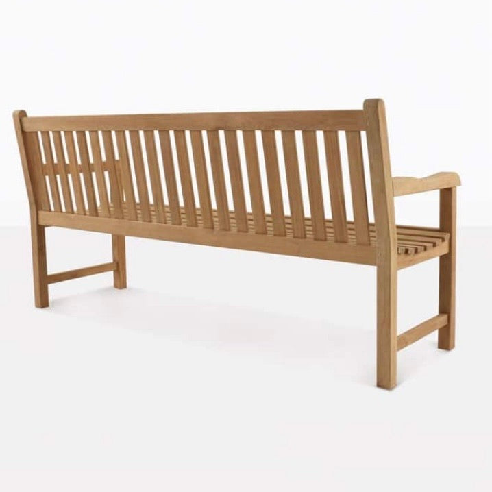 Solid Outdoor Teak Park Bench 150cm & 180cm
